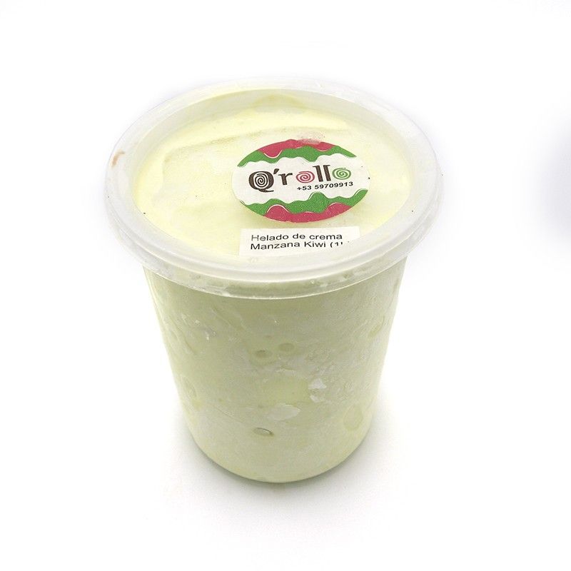 Helado de Crema Manzana-Kiwi