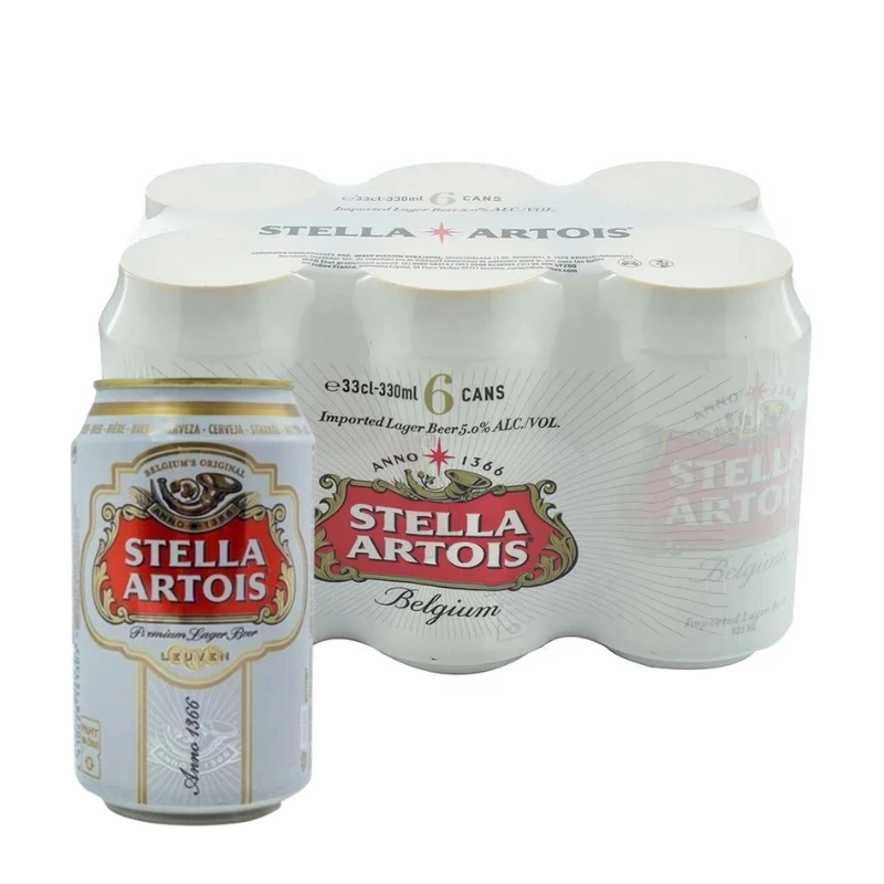 Cerveza Stella Artois Lata 6*330 ml