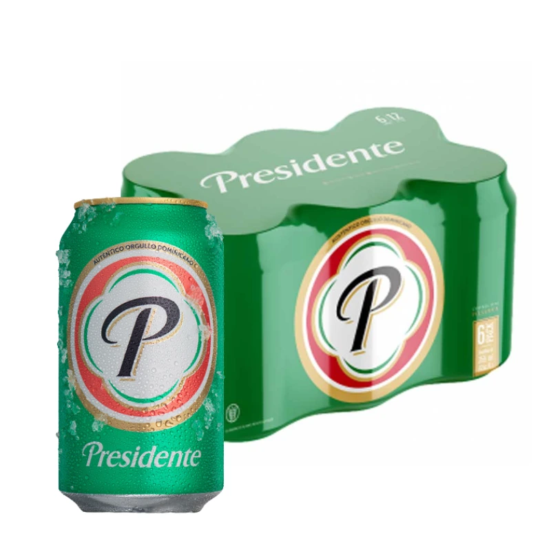 Pack Cerveza Presidente 6x0.355ml - ¡Disfrútala antes del vencimiento!