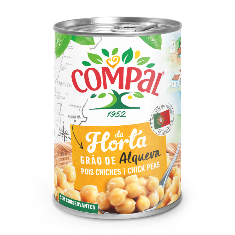 Garbanzos Compal en Lata de 410gr - Sabor Auténtico y Natural