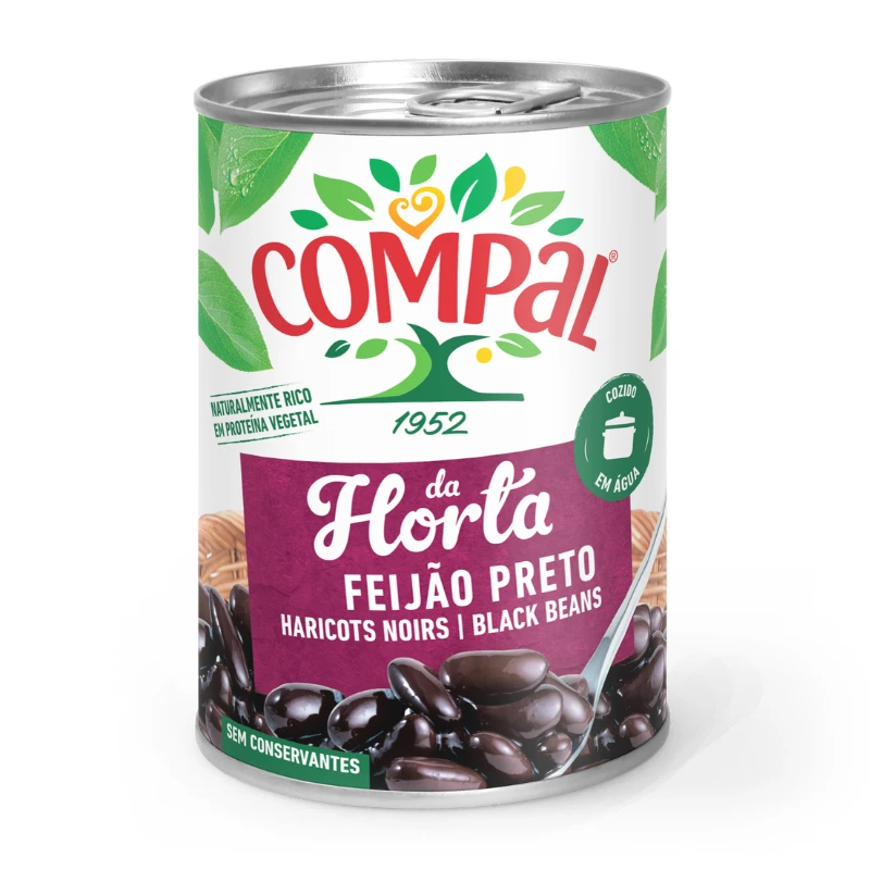 Frijol Negro Compal 410gr | Yuppy Market