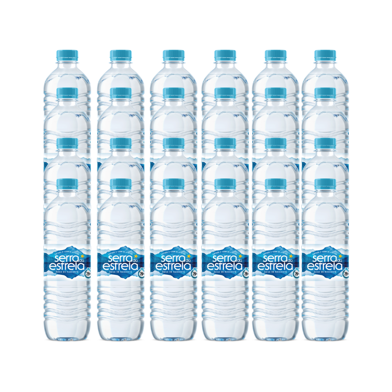 Agua Mineral Natural 24 Pack Serra da Estrela 0,33L - Hidratación Pura