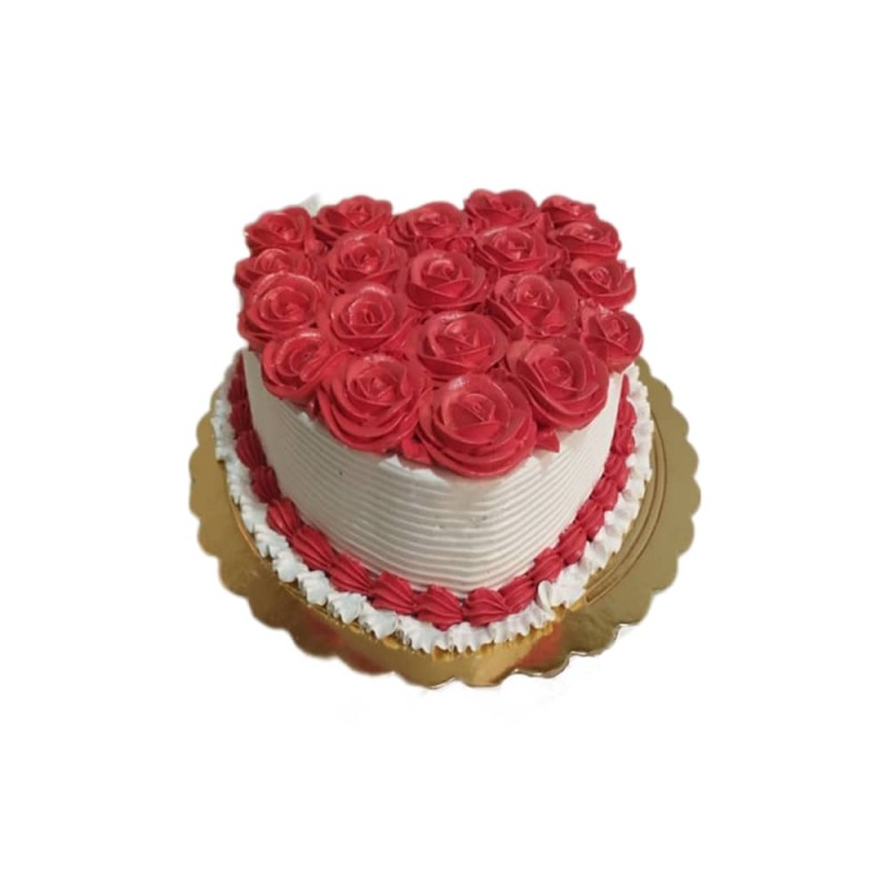 Cake corazoncito  en rosas