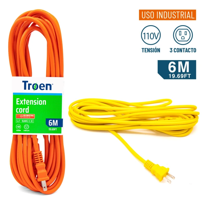 Extensión eléctrica 6m