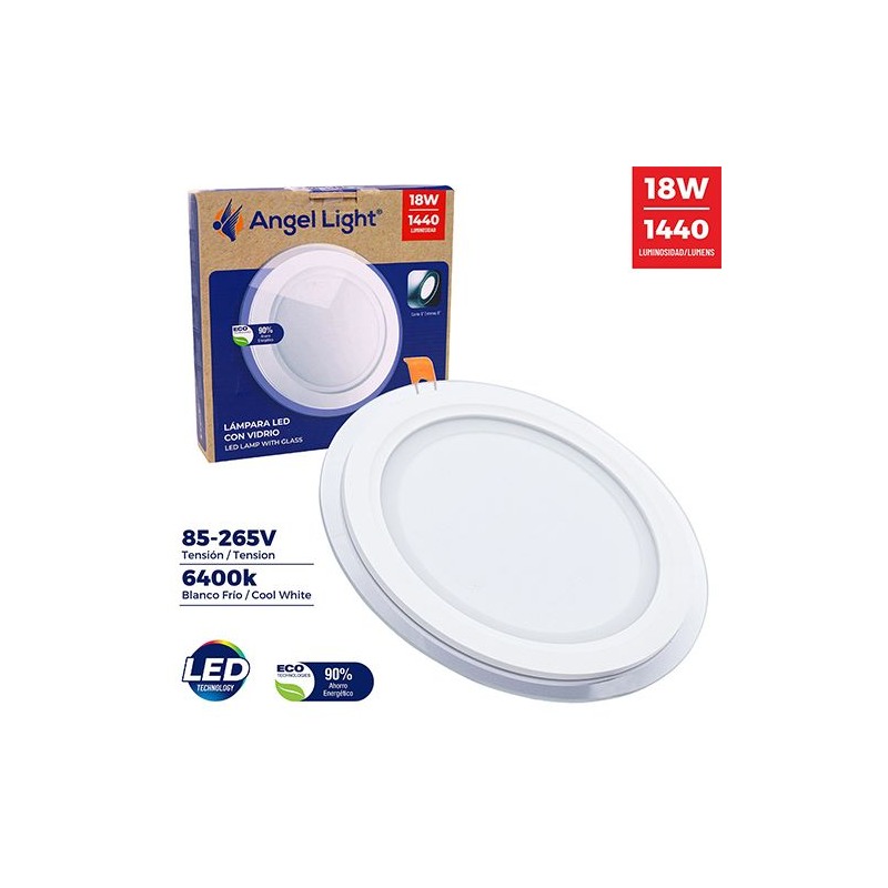 Lámpara LED de empotrar blanca de 18W