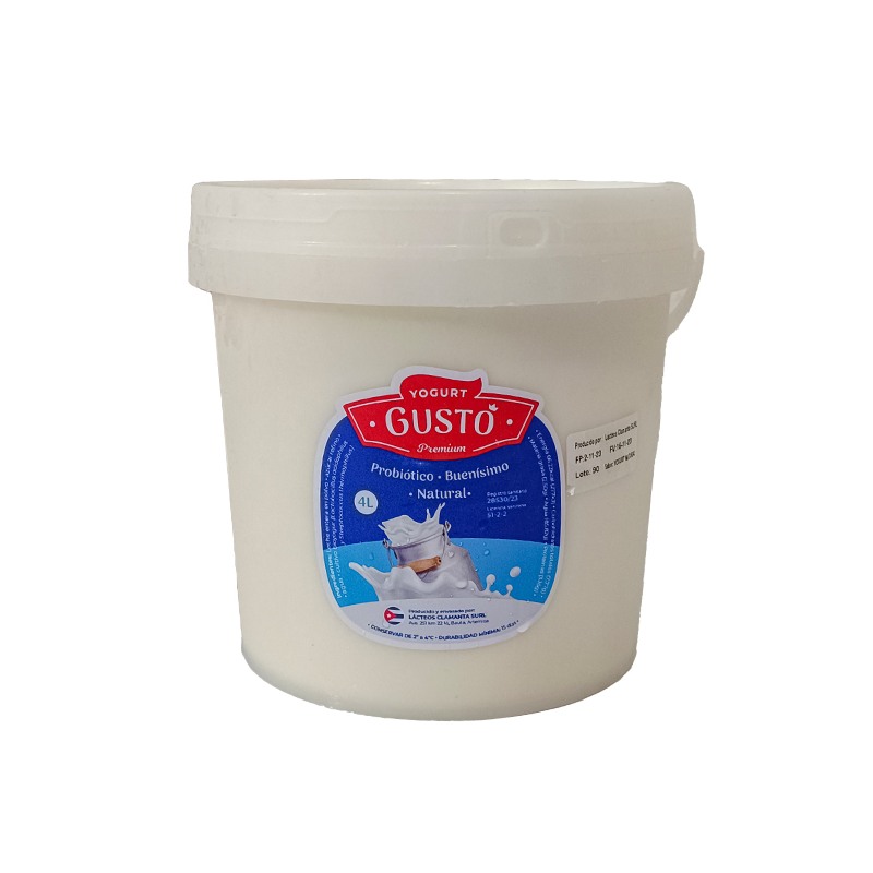 Yogurt probiótico natural (4 L)