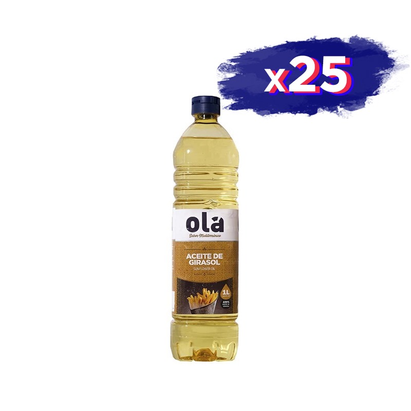 Aceite de Girasol 'Olá' x 25 - Ideal para Cocinar Saludablemente