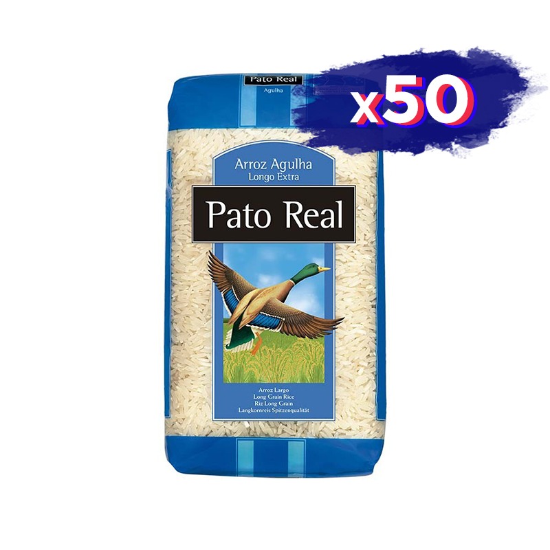 Arroz Aguja Pato Real de 1Kg - Pack Ahorro de 50 Unidades