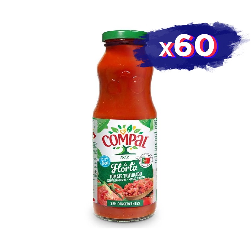 Tomate Triturado de Calidad en Botella 500gr - Pack de 60 Unidades