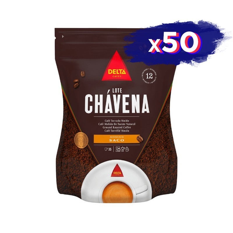 Disfruta del auténtico sabor con Café Molido Delta 250gr - Pack de 50