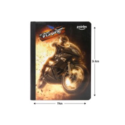 Cuaderno raya ancha - libreta rayada - cosido con diseño para niños adolescentes y jóvenes.