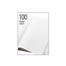 Cuaderno raya ancha - libreta rayada - cosido con diseño para niños adolescentes y jóvenes.