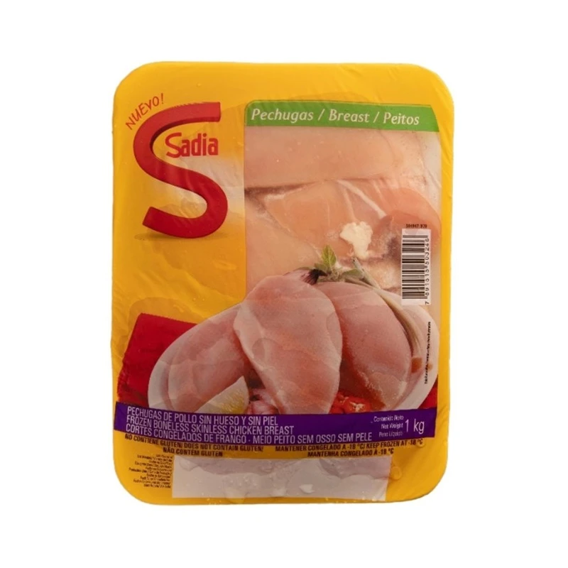 Pechuga de Pollo Natural 1kg (sin hueso y sin piel)