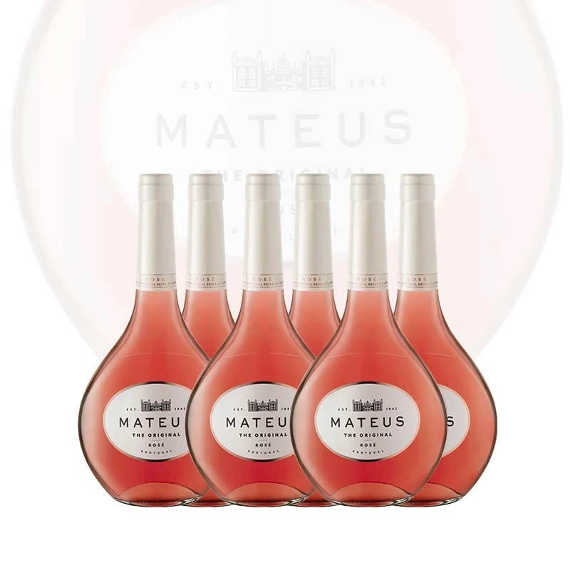 Disfruta del Auténtico Vino Mateus Rose de Portugal - Pack 6x750ml