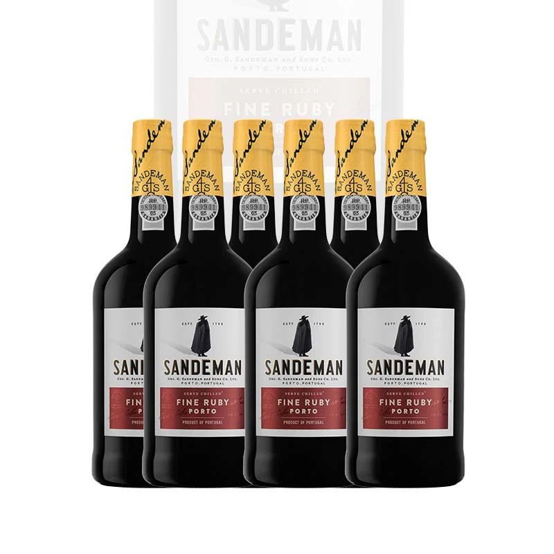 Sandeman Ruby Tinto: Vino de Oporto Portugués Exquisito (6x750ml)