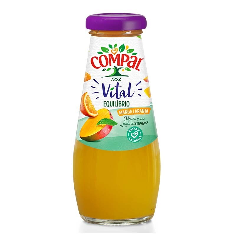 Refrescante Jugo Vital de Mango y Naranja 200mL-Sabor Natural Intenso