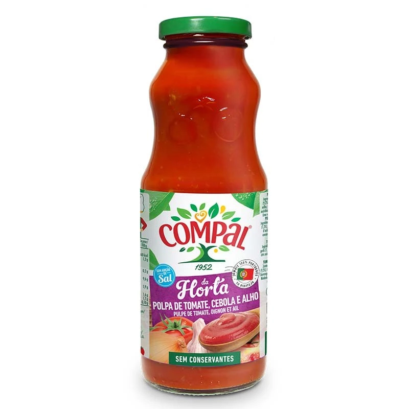 Pulpa de Tomate Cebolla Ajo Compal Botella 500gr ∣ Yuppy Market