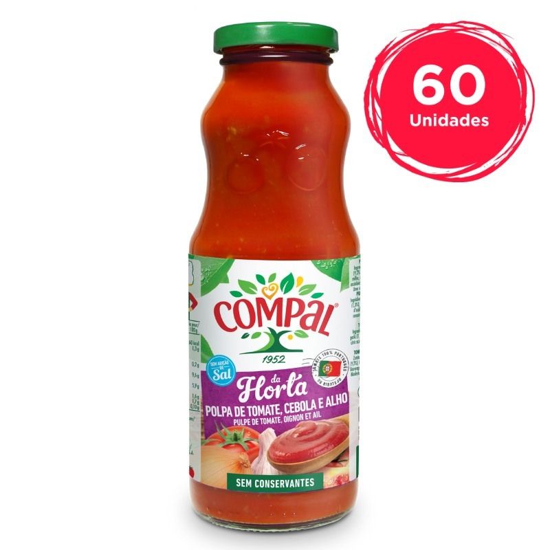 Pulpa de Tomate con Cebolla y Ajo - Pack de 60 (500gr) en 5 Cajas Pulpa de Tomate con Cebolla y Ajo - Pack de 60 (500gr) en 5 Cajas