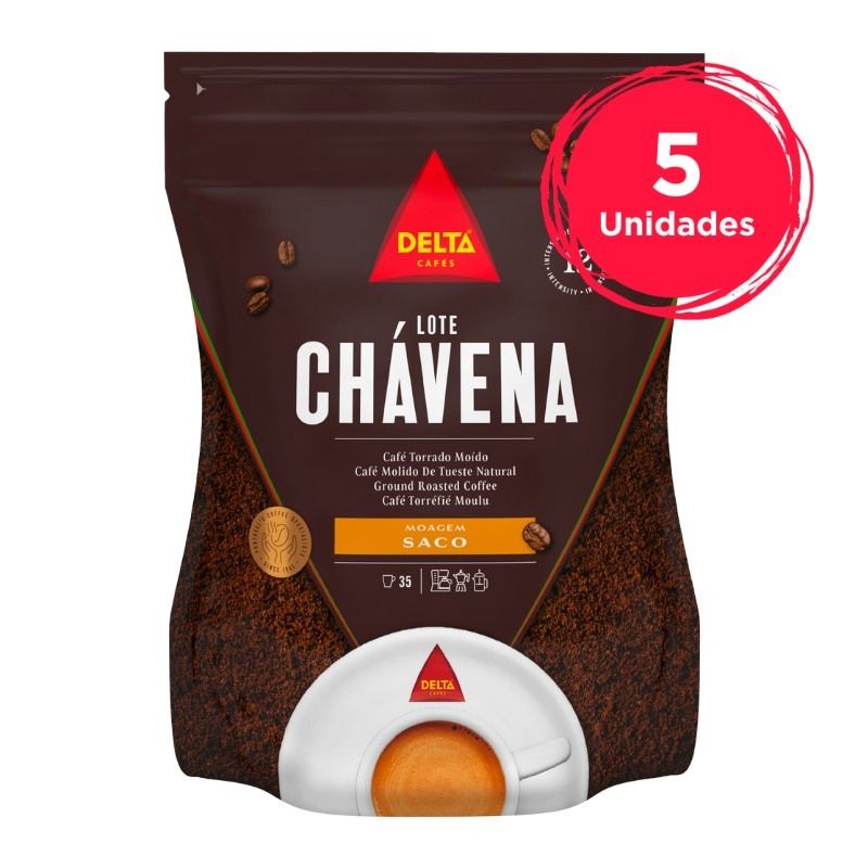 Pack ×5 CAFÉ MOÍDO LOTE CHÁVENA DELTA 250G Delta | 20.04 €/kg