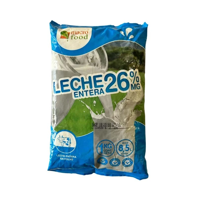 Leche en Polvo Macro Food 1kg ∣ Yuppy Market