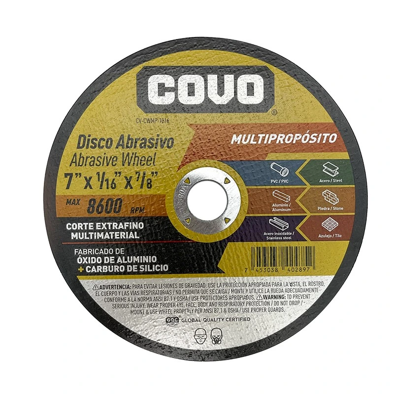 Disco multiproposito abrasivo de corte 7"