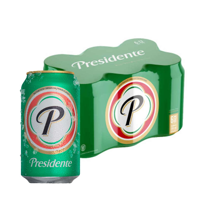 Cerveza Presidente 6x0.355ml - Próximo Vencimiento