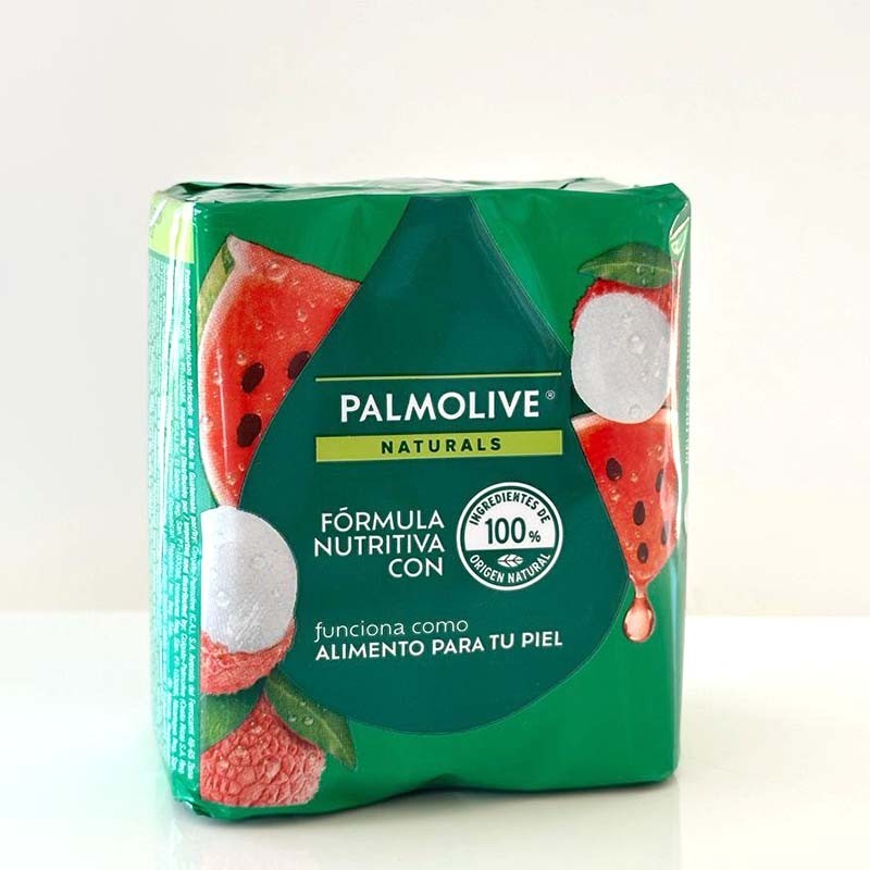 Jabón de Baño Palmolive Aceites de Sandia y Lychee (pack de 3)