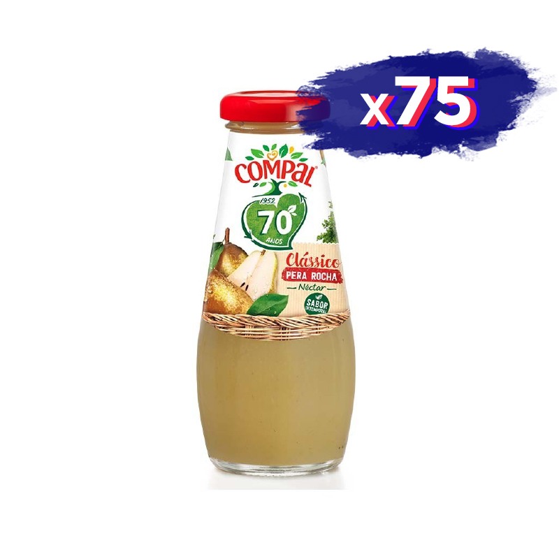 Jugo Natural Pera Compal (200ml) X  75 (5 cajas)