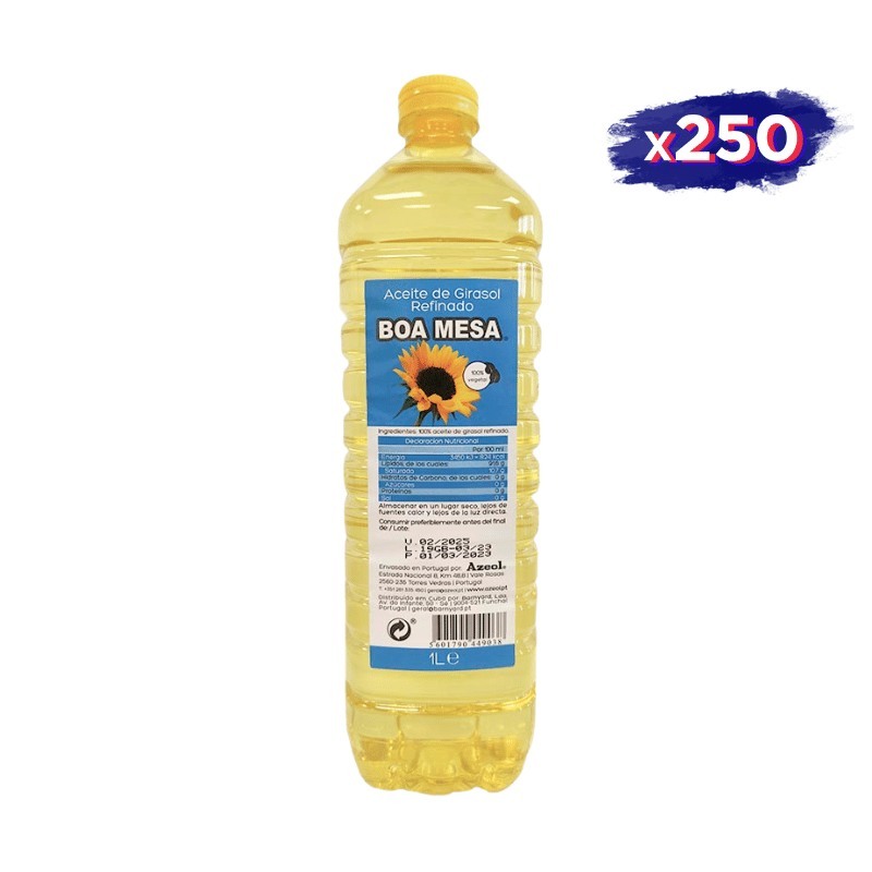 Aceite de Girasol "Boa Mesa" 1L  (Mínimo 250L)