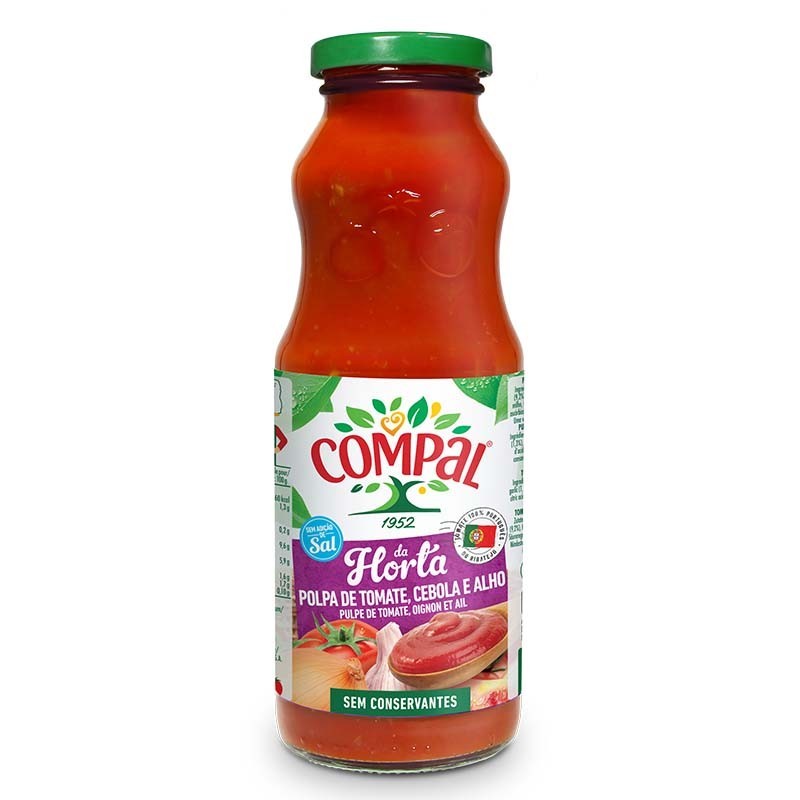 Pulpa de Tomate Cebolla Ajo Compal  Botella 500gr ∣ Yuppy Market