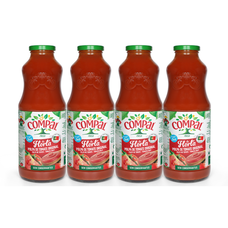 4x3 Pulpas de tomate botellas 1Kg