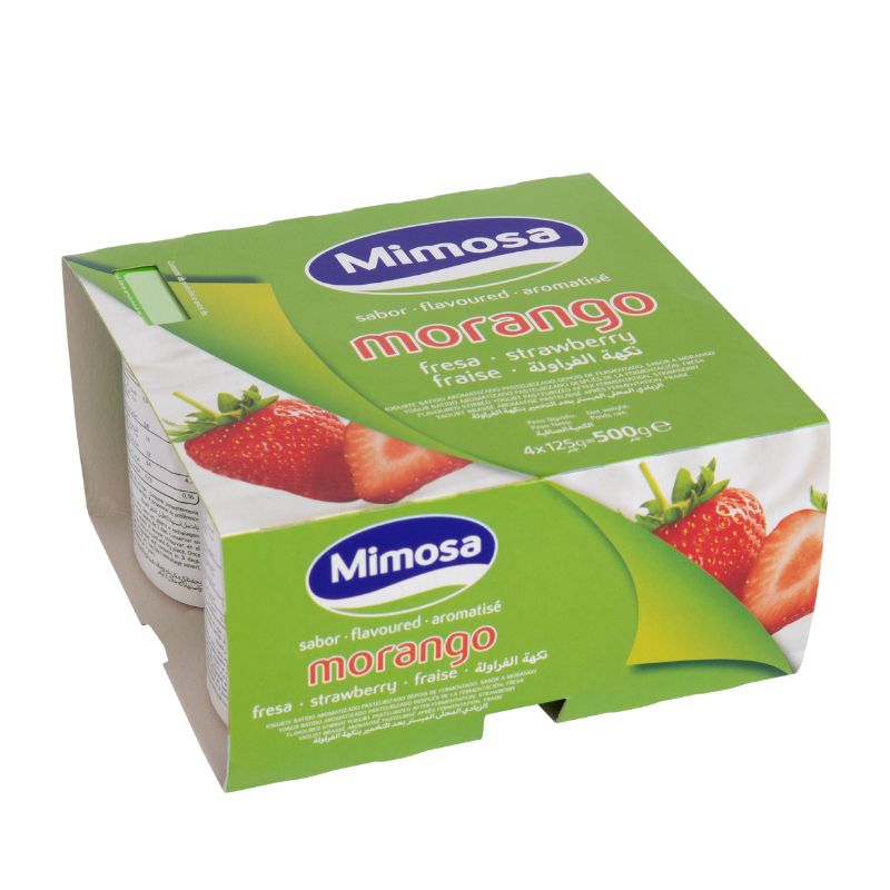 Yogurt de Fresa Natural 4x125Grs - Sin Refrigeración