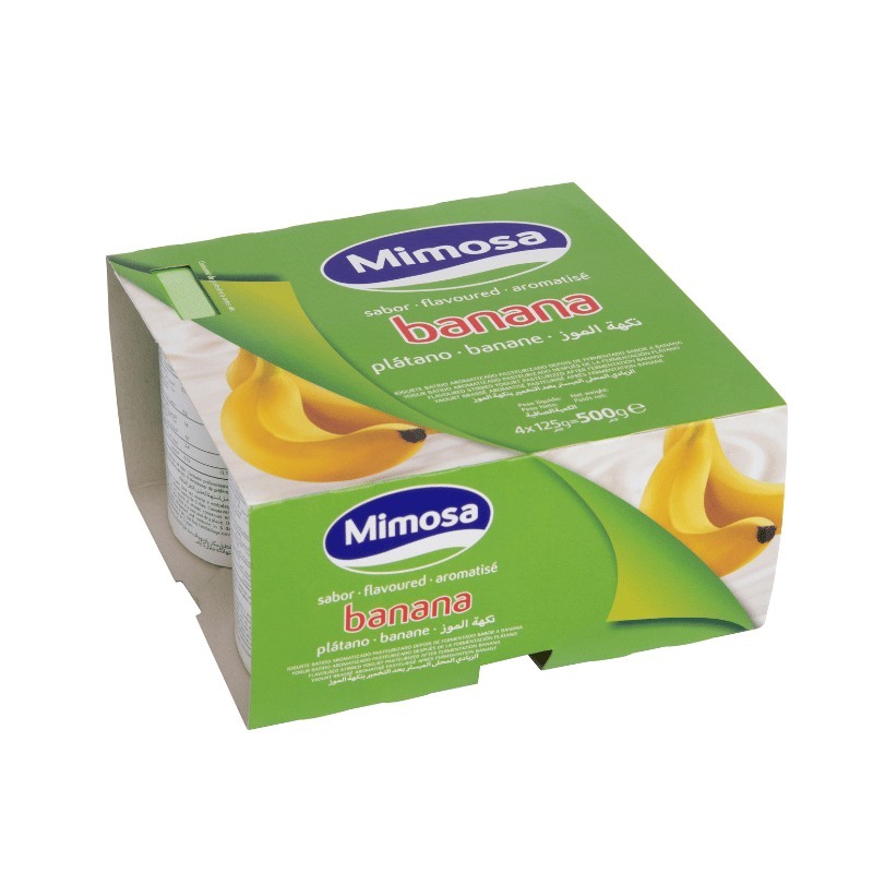 Yogurt de Platano Sin Frio 4x125Grs