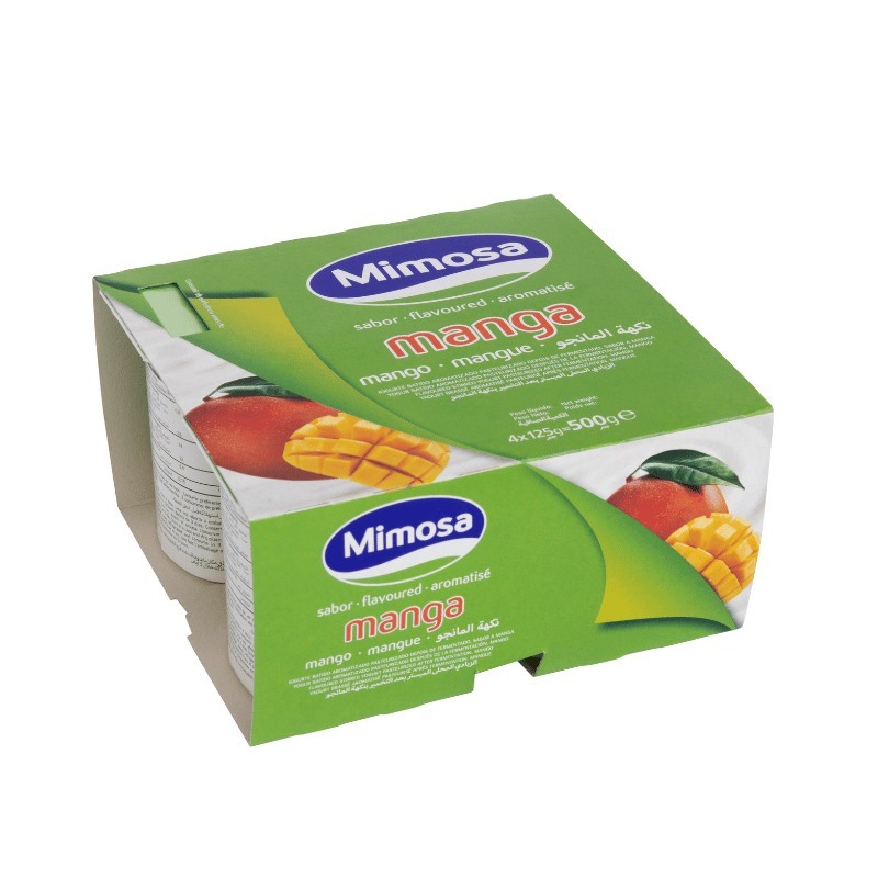 Delicioso Yogurt de Mango Sin Frio - Pack de 4 Unidades 125Grs