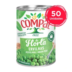 Pack ×50 Conservas Ervilhas 410ml Saven | 3.95 €/L