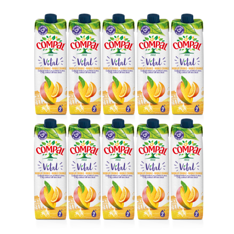 10 Jugo de mango/naranja Vital prisma 1L - Próximo Vencimiento