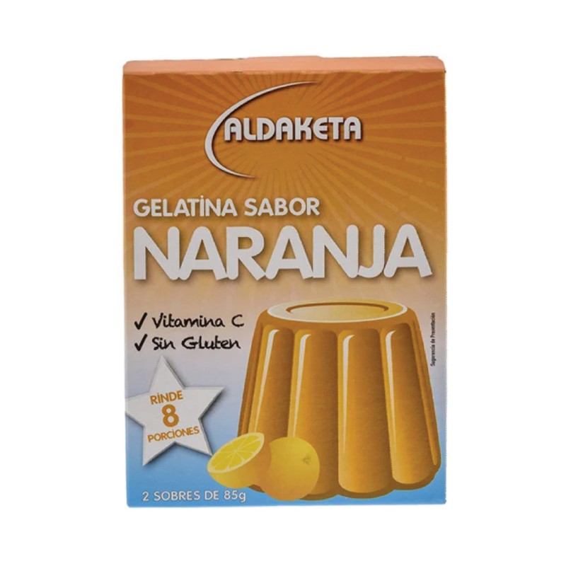 Gelatina sabor naranja Aldaketa (2 x 85 g / 3 oz)