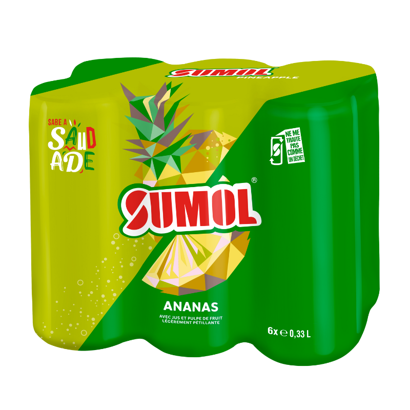 Refresco de Piña Sumol (6x0,33 L) ∣  Yuppy Market