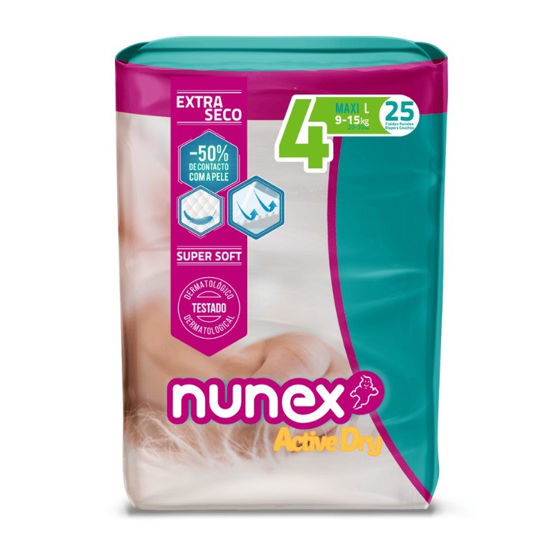 Pañales para Ninos Active Dry T4 (9-15Kg)