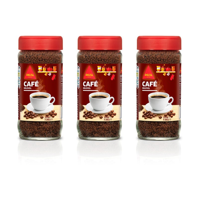 3 Café Soluble Delta (200gr)