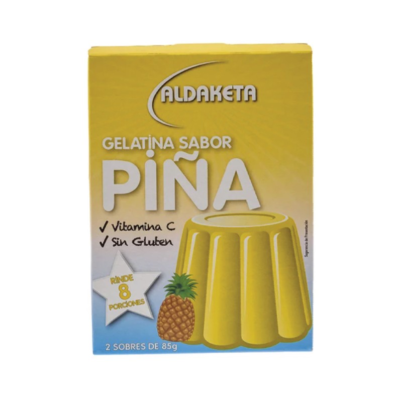 Gelatina sabor piña Aldaketa (2 x 85 g / 3 oz)